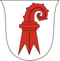 Coat of arms of the canton of Basel Land. Switzerland Royalty Free Stock Photo