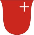 Coat of arms of the canton of Schwyz. Switzerland Royalty Free Stock Photo