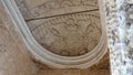 Coat of arms of the Catholic monarchs at Nasrid palace of the Alhambra in Granada, Andalusia