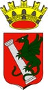 Coat of arms of the city of Abano Terme. Italy