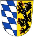 Coat of arms of the city of Bad Reichenhall. Germany. Royalty Free Stock Photo