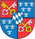 Coat of arms of the city of Berchtesgaden. Germany.
