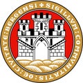 Coat of arms of the city of Bergen. Norway