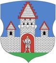 Coat of arms of the city of Cherikov. Belarus