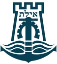 Coat of arms of the city of Eilat, Israel Royalty Free Stock Photo