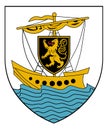 Coat of arms of the city of Galway. Ireland.