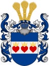Coat of arms of the city of Halmstad. Sweden