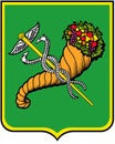 Coat of arms of the city of Kharkov. Ukraine
