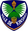 Coat of arms of the city of Kinshasa. Republic of the Congo