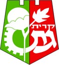 Coat of arms of the city of Kiryat Gat. Israel