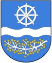 Coat of arms of the city of Krupki. Belarus