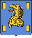 Coat of arms of the city of Kyakhta. Buryatia. Russia