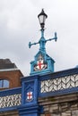 Coat Of Arms Of City Of London On Tower Bridge, Street Lamp, London, United Kingdom.