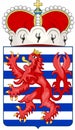 Coat of arms of the city of Luxembourg. Belgium