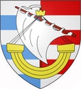 Coat of arms of the city of Mars. Malta