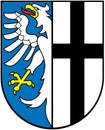 Coat of arms of the city of Meiningen. Germany Royalty Free Stock Photo