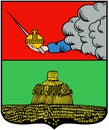 Coat of arms of the city of Nikolsk 1780, Vologda Oblast. Russia