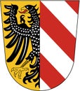 Coat of arms of the city of Nuremberg. Germany