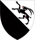 Coat of arms of the city of Obverse. Switzerland