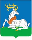 Coat of arms of the city of Odintsovo. Moscow region . Russia Royalty Free Stock Photo