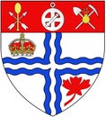 Coat of arms of the city of Ottawa. Canada