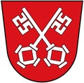 Coat of arms of the city of Regensburg. Germany.