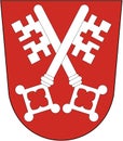 Coat of arms of the city of Regensburg. Germany