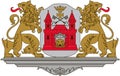 Coat of arms of the city of Riga. Latvia