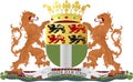 Coat of arms of the city of Rotterdam. Netherlands