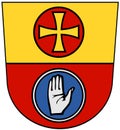 Coat of arms of the city of SchwÃÂ¤bisch Hall. Germany.