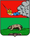 Coat of arms of the city of Shenkursk 1780 Arkhangelsk region. Russia