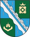 Coat of arms of the city of Sosnovy Bor. Leningrad region. Russia