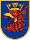 Coat of arms of the city of Szczecin. Poland