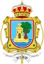 Coat of arms of the city of Vigo. Spain