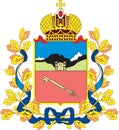 Coat of arms of the city of Vladikavkaz. Russia