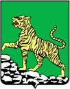 Coat of arms of the city of Vladivostok. Primorsky Krai