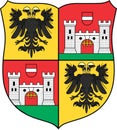 Coat of arms of the city of Wiener Neustadt. Austria.