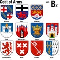 Coat Of Arms Collection Royalty Free Stock Photo