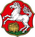 Coat of arms of the community of Freilassing. Germany.