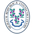 Coat of arms of Connecticut state of USA