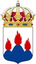 Coat of arms of the county of Westmanland. Sweden.