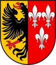Coat of arms of Dernau in Rhineland-Palatinate, Germany Royalty Free Stock Photo