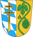 Coat of arms of the district Pfaffenhofen an der Ilm. Germany