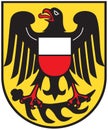 Coat of arms of the district of Rottweil. Germany.
