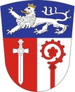 Coat of arms of the East Allgoy district. Germany