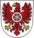 Coat of arms of the Eichsfeld district. Germany Royalty Free Stock Photo
