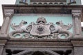 The coat of arms of Fiscal Island - Ilha Fiscal Palace in Guanabara Bay - Rio de Janeiro, Brazil