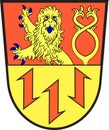 Coat of arms of Flammersfeld in Rhineland-Palatinate, Germany Royalty Free Stock Photo