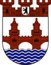 Coat of arms of Friedrichshain-Kreuzberg in Berlin, Germany