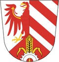 Coat of arms of the Fuerth district. Germany Royalty Free Stock Photo